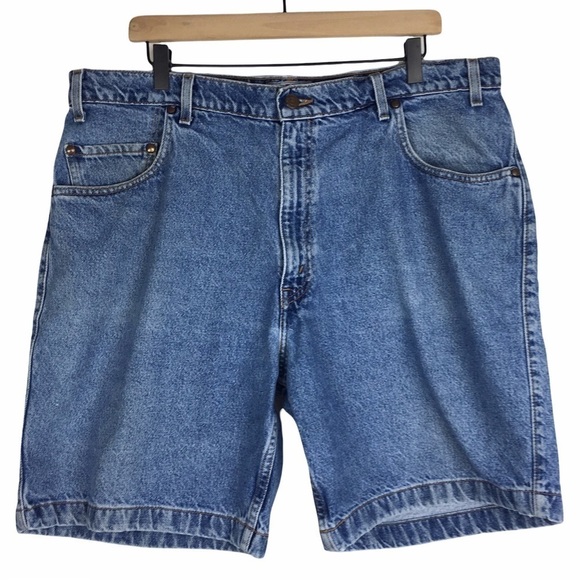 LEVI’S Vintage 545 Jean Shorts Denim Jorts Loose Fit Relaxed Medium Wash Size 40 - Picture 15 of 15